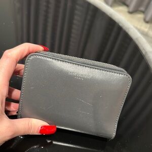 Yves Saint Laurent Gray Wallet
